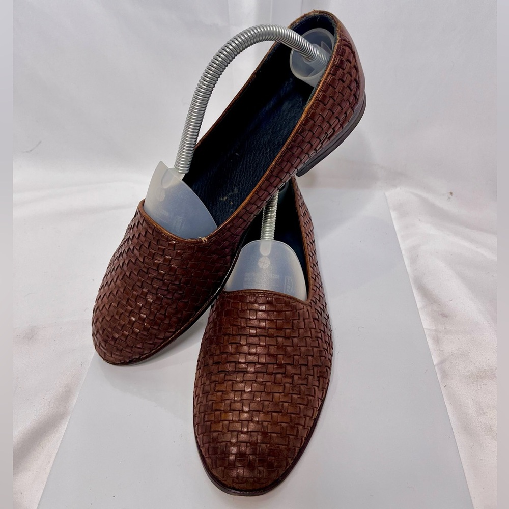 Gucci Woven Leather Loafers – Men’s Size 9
